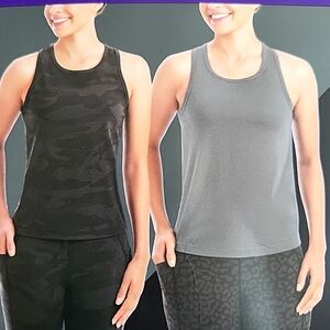 Member's Mark Womens XXL 2 Pack Lightweight Zen Racerback Tank Top Moisture Wick